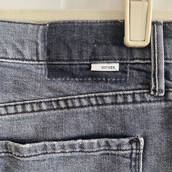 Mother Denim •The Vagabond Mini Fray Skirt in Midnight Races (28) - Picture 7 of 11